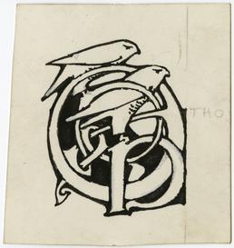 Three initial letters design by Archibald Knox