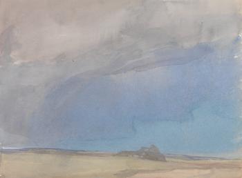 Rain Cloud with low landscape
