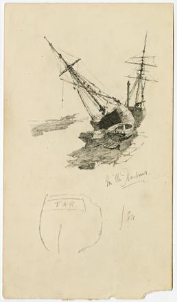 Sailing vessel by Archibald Knox