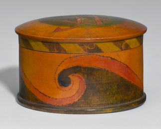 Round box made to the design of Archibald…
