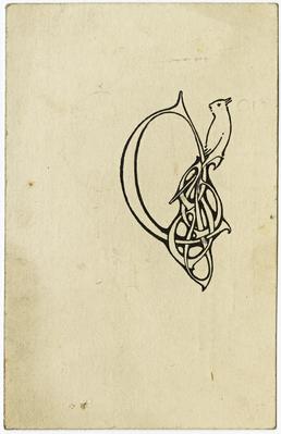 Initial letter design by Archibald Knox
