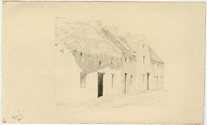 Unidentified thatched building