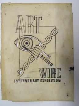 Stencil for Art Behind the Wire poster by…