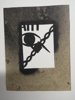 Stencil for Art Behind the Wire poster by…
