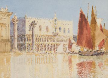 The Doge's Palace and fruit stalls