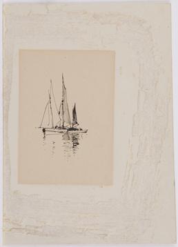 Sketch of yachts