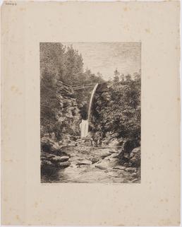 Rhenass Waterfall from a photograph by Keig