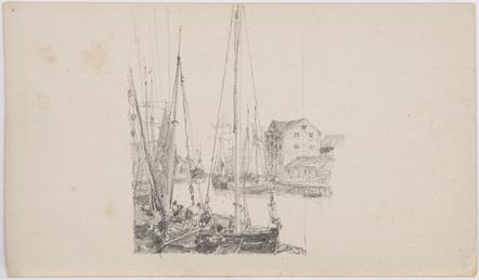 View of South Quay with boats along the…