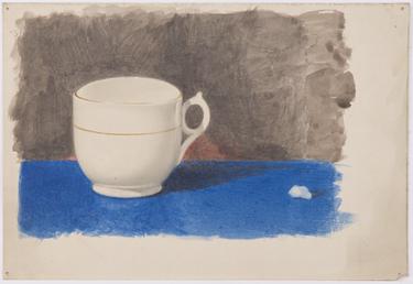 Still life of white cup