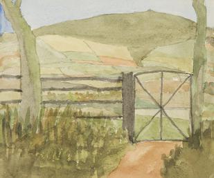 Manx Landscape with gate