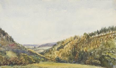 Manx Landscape with woodland