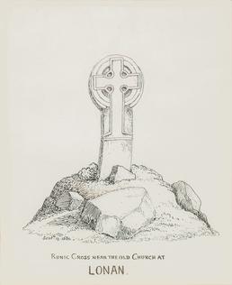 Runic Cross near the Old Church at Lonan