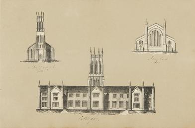 Small architectural lithographs