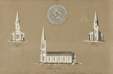 Small architectural lithographs