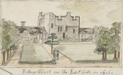 Bishopscourt on the East side in 1656