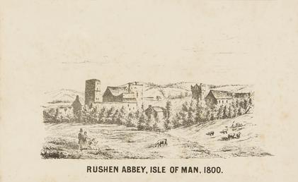 Rushen Abbey, Isle of Man, 1800