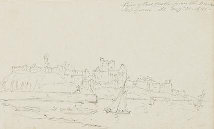 View of Peel Castle From the Beach, Isle…