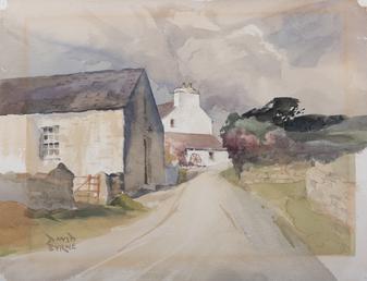 Lane with cottages