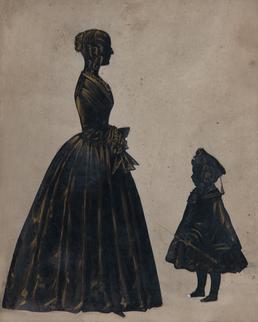 Silhouette of William Hardie Kneale and Isabella Hardie