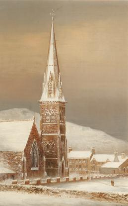 Peel church December 1890