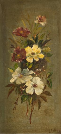Still-life of conventionalised flowers