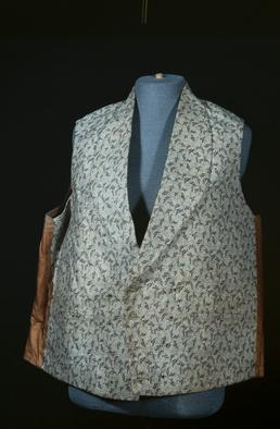 Patterned cotton waistcoat