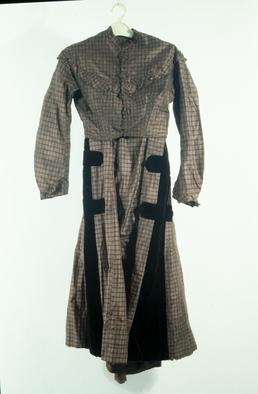 Wedding dress worn by Eunice Kewley in 1871