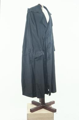 Black silk coat