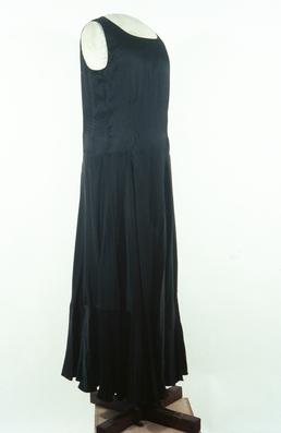 Black Satin Evening Dress