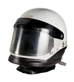 Travelling Marshal's motorcycle helmet