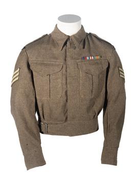 Khaki serge battledress tunic