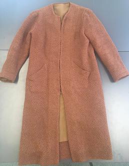 Knitted cardigan or coat made at Rushen Internment…