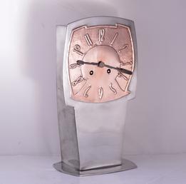 Liberty Tudric Pewter Copper Faced Clock, Model 0253