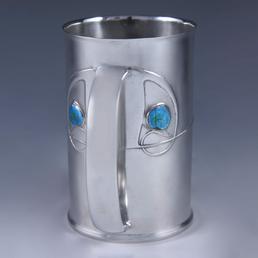Tudric Pewter and Enamel Tankard or Mug, Model…