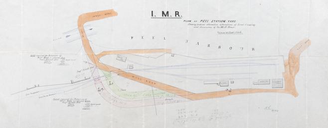 Plan of Isle of Man Railway Peel railway…