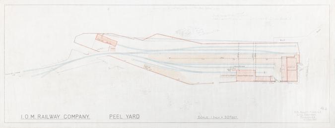 Plan of Isle of Man Railway Peel yard