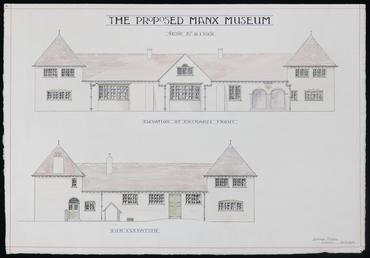 Entrance front and end elevations of the proposed…