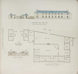 Multi view plan of elevations next to the…