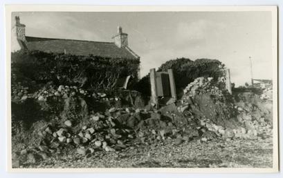 Damage to the front of a cottage at…