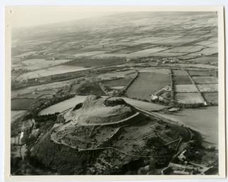 Aerial view of Cronk Sumark, Sulby