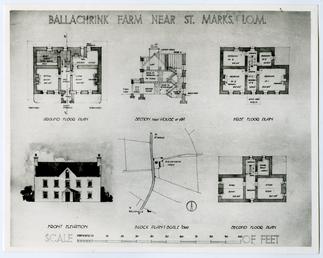 Plans of Ballachrink Farm, near St Mark's