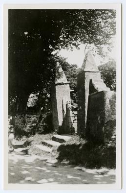 Gate posts at Ballaugh Old Church