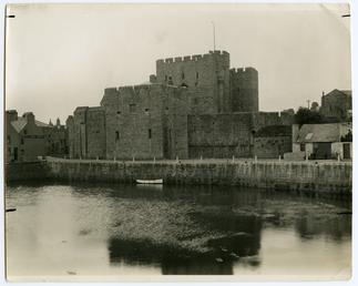 Castle Rushen from across the harbour
