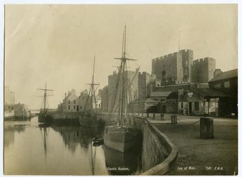 Castle Rushen and harbour