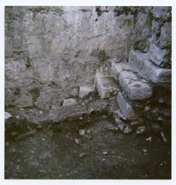Castle Rushen excavations c. 1989.