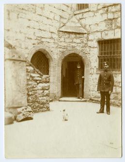 Castle Rushen prison inner walls, Castletown