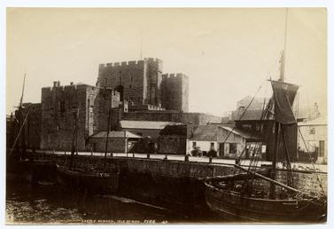 Castle Rushen from harbour, Castletown