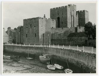 Castle Rushen from the harbour, Castletown