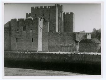 Castle Rushen from harbour, Castletown