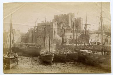 Castle Rushen and harbour, Castletown